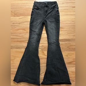 Barely Worn Judy Blue Super Flare Black Jeans